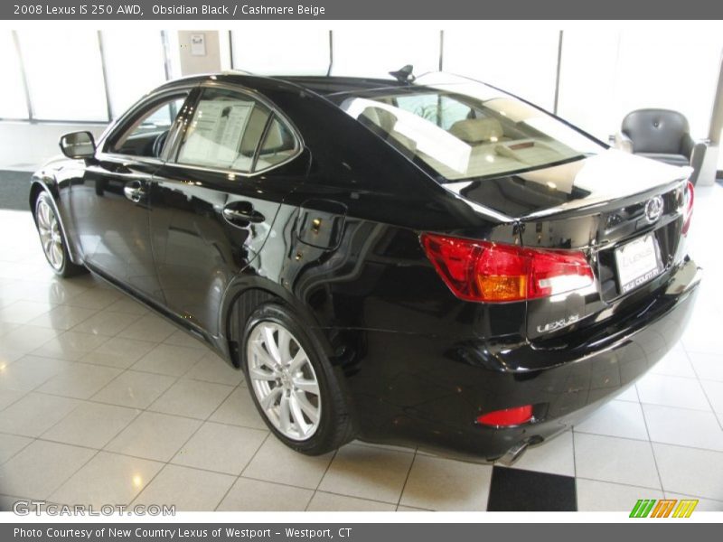 Obsidian Black / Cashmere Beige 2008 Lexus IS 250 AWD