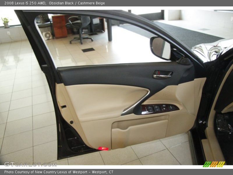 Obsidian Black / Cashmere Beige 2008 Lexus IS 250 AWD