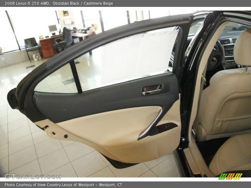 Obsidian Black / Cashmere Beige 2008 Lexus IS 250 AWD