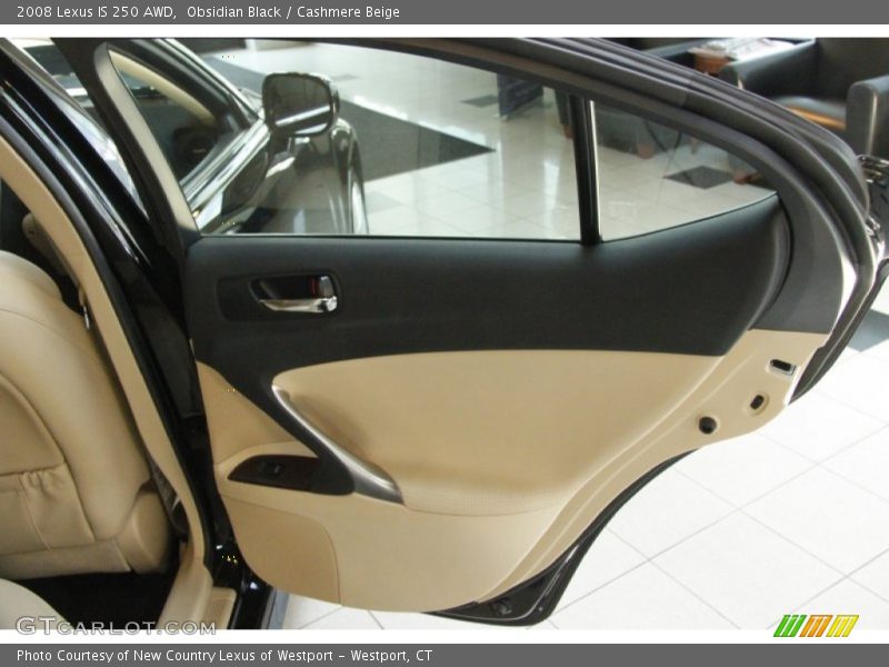 Obsidian Black / Cashmere Beige 2008 Lexus IS 250 AWD