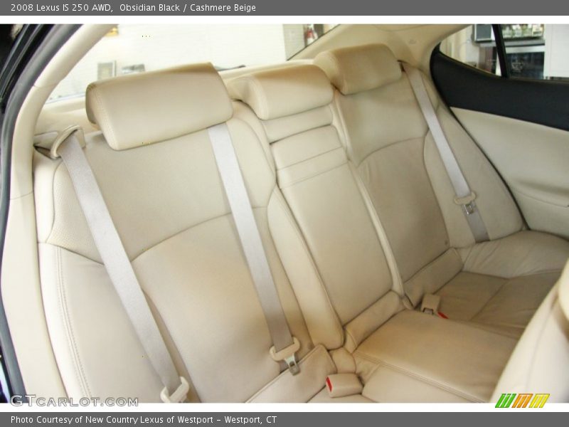 Obsidian Black / Cashmere Beige 2008 Lexus IS 250 AWD