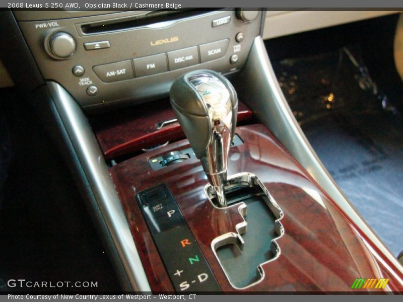 Obsidian Black / Cashmere Beige 2008 Lexus IS 250 AWD