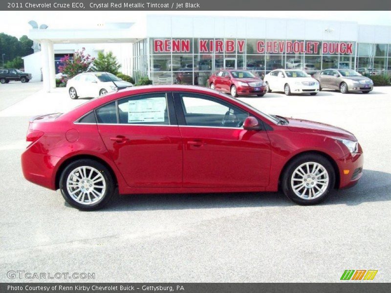 Crystal Red Metallic Tintcoat / Jet Black 2011 Chevrolet Cruze ECO