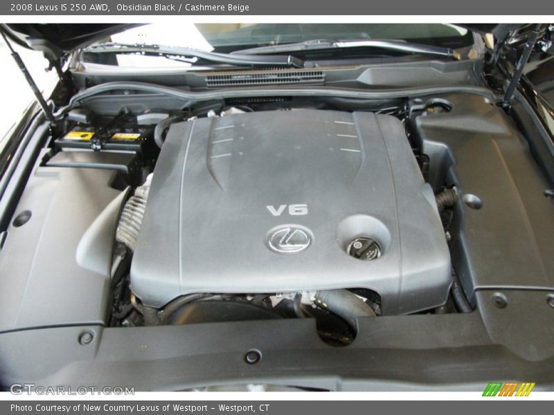 Obsidian Black / Cashmere Beige 2008 Lexus IS 250 AWD