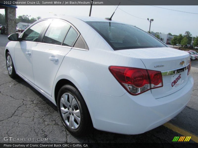 Summit White / Jet Black/Medium Titanium 2012 Chevrolet Cruze LS