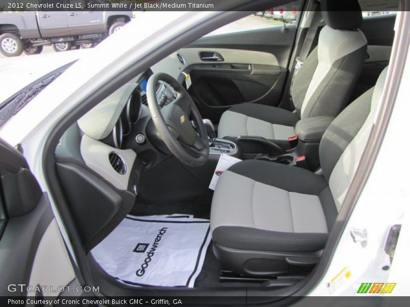 Summit White / Jet Black/Medium Titanium 2012 Chevrolet Cruze LS