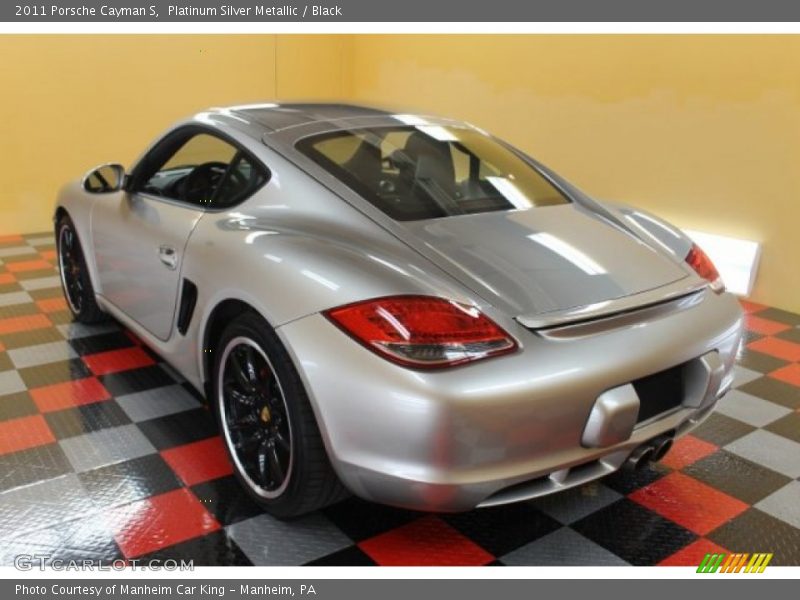 Platinum Silver Metallic / Black 2011 Porsche Cayman S