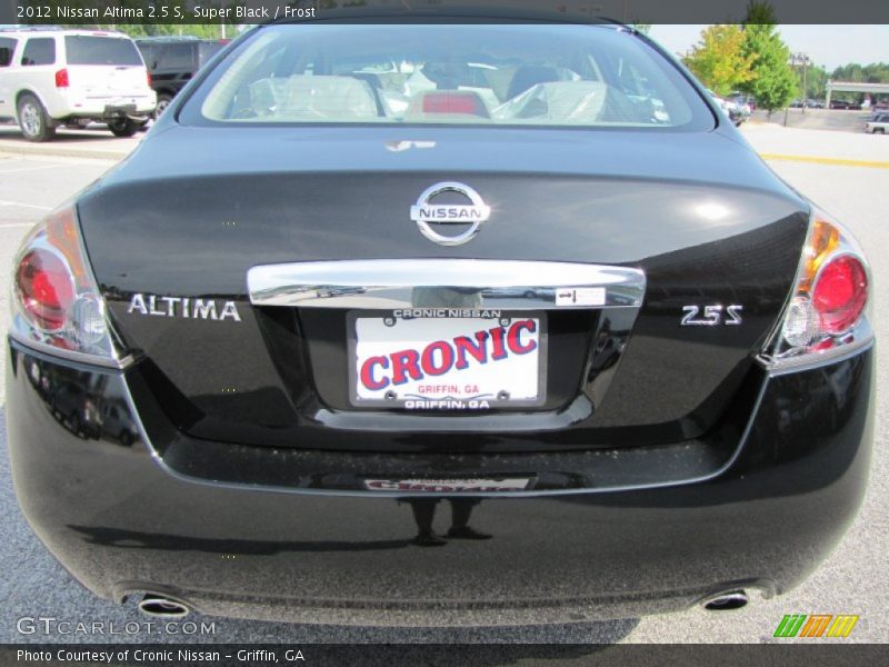 Super Black / Frost 2012 Nissan Altima 2.5 S