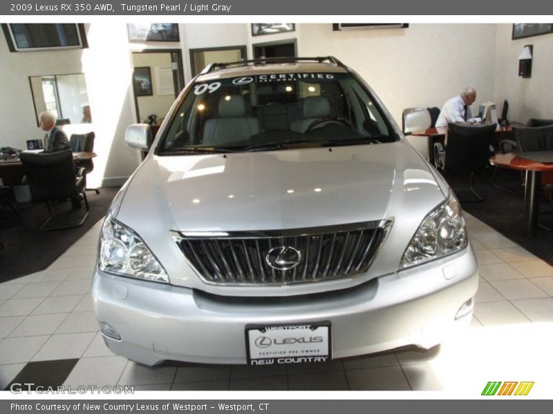 Tungsten Pearl / Light Gray 2009 Lexus RX 350 AWD