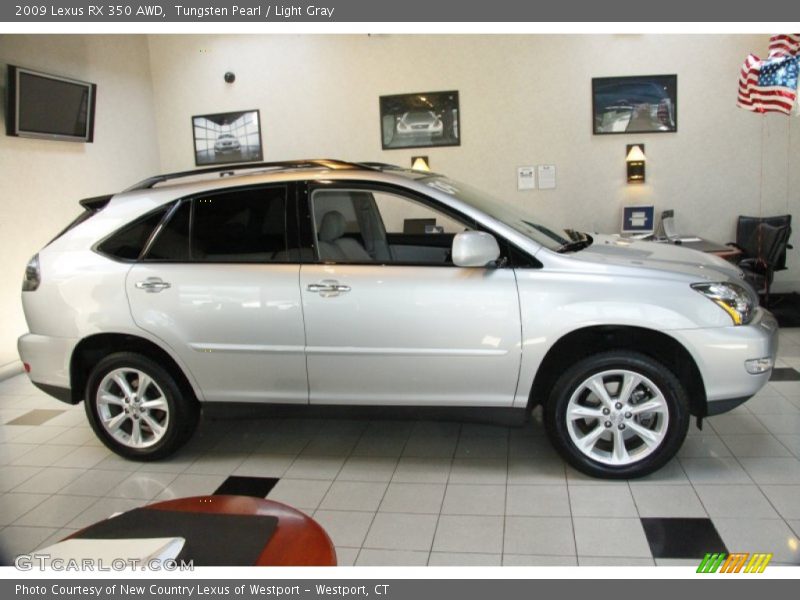 Tungsten Pearl / Light Gray 2009 Lexus RX 350 AWD