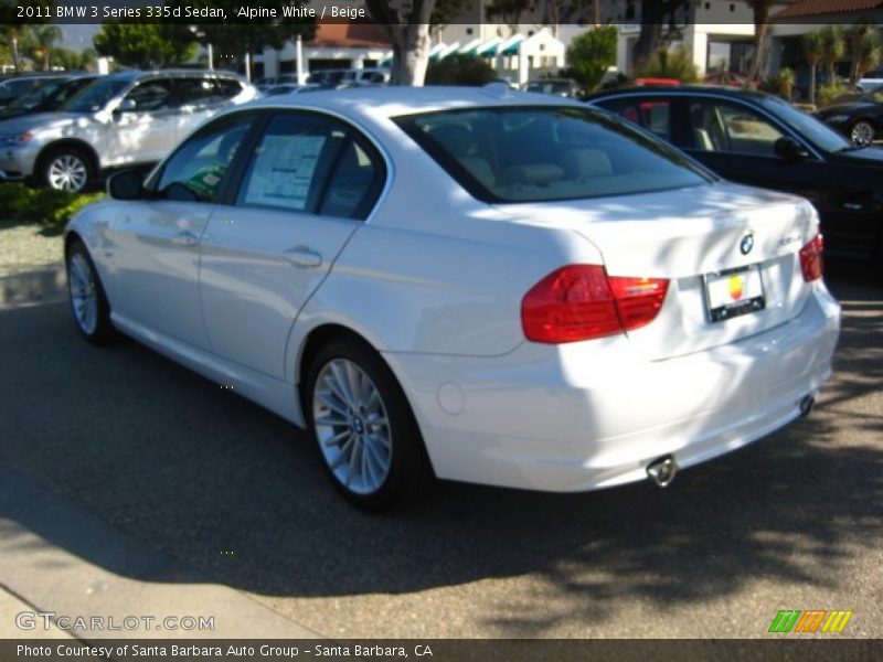 Alpine White / Beige 2011 BMW 3 Series 335d Sedan