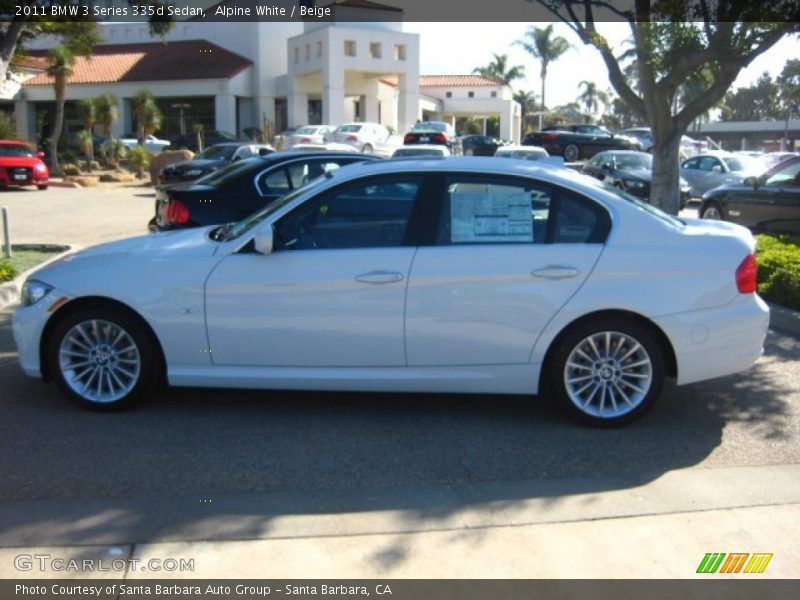 Alpine White / Beige 2011 BMW 3 Series 335d Sedan