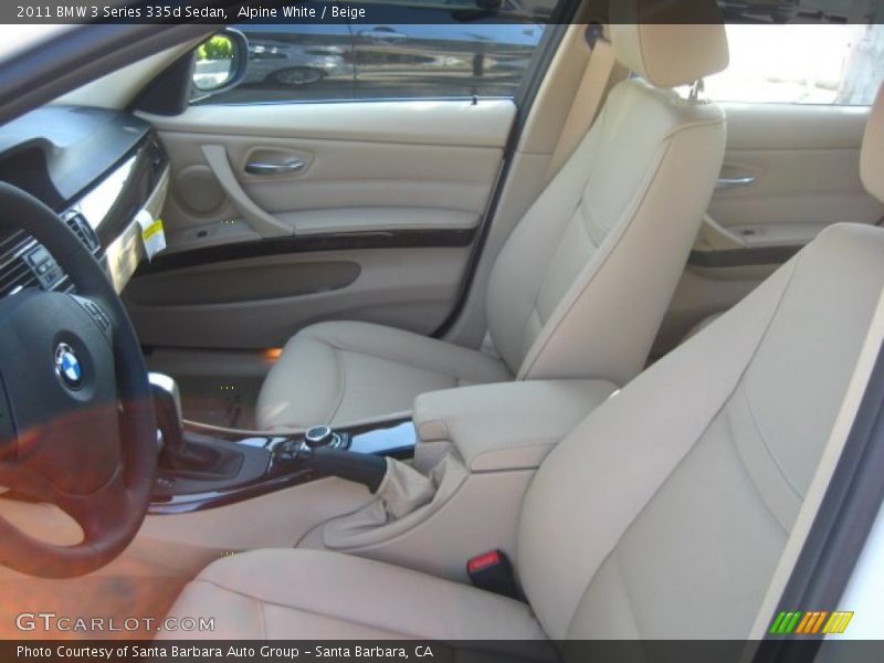 Alpine White / Beige 2011 BMW 3 Series 335d Sedan