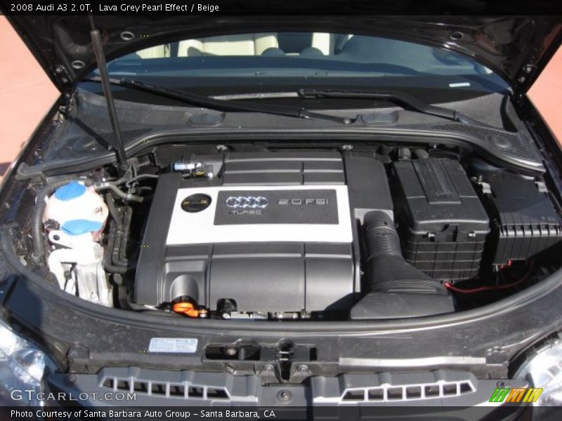 Lava Grey Pearl Effect / Beige 2008 Audi A3 2.0T