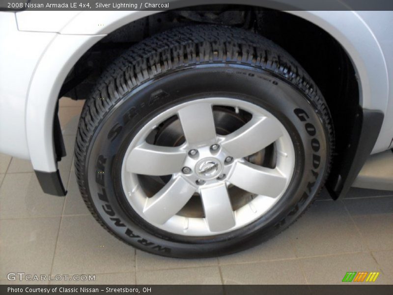 Silver Lightning / Charcoal 2008 Nissan Armada LE 4x4
