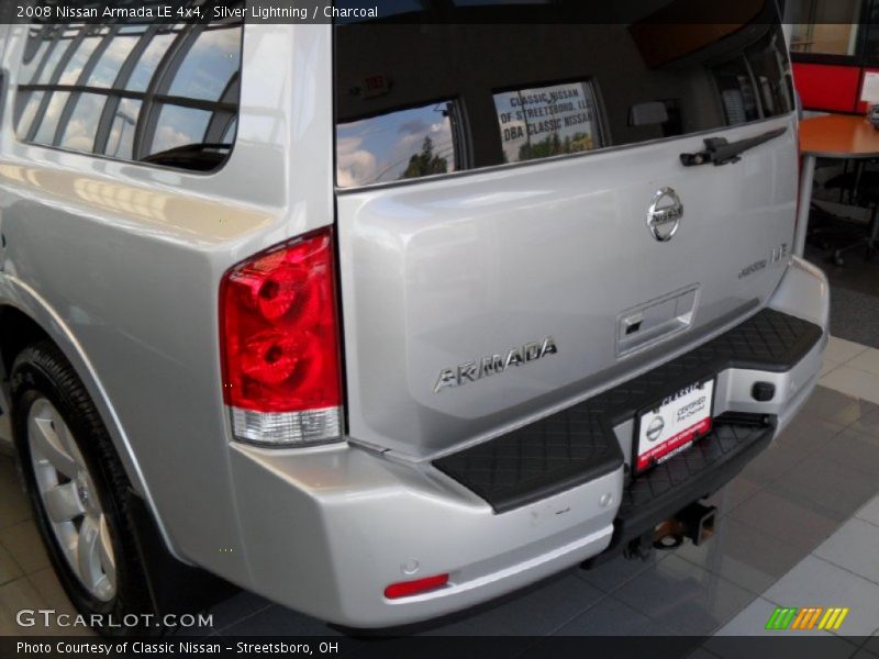 Silver Lightning / Charcoal 2008 Nissan Armada LE 4x4