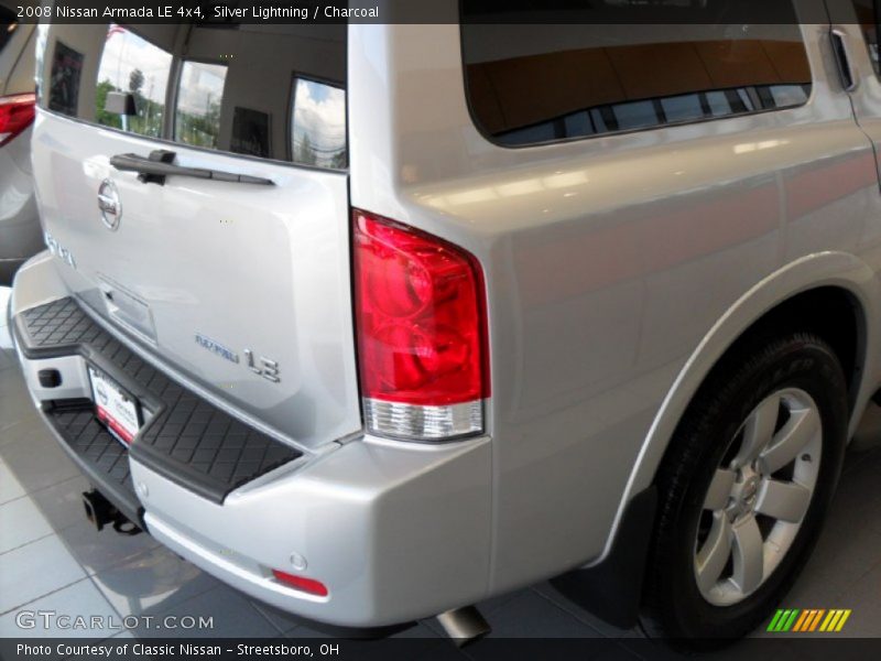 Silver Lightning / Charcoal 2008 Nissan Armada LE 4x4