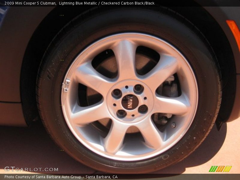 Lightning Blue Metallic / Checkered Carbon Black/Black 2009 Mini Cooper S Clubman