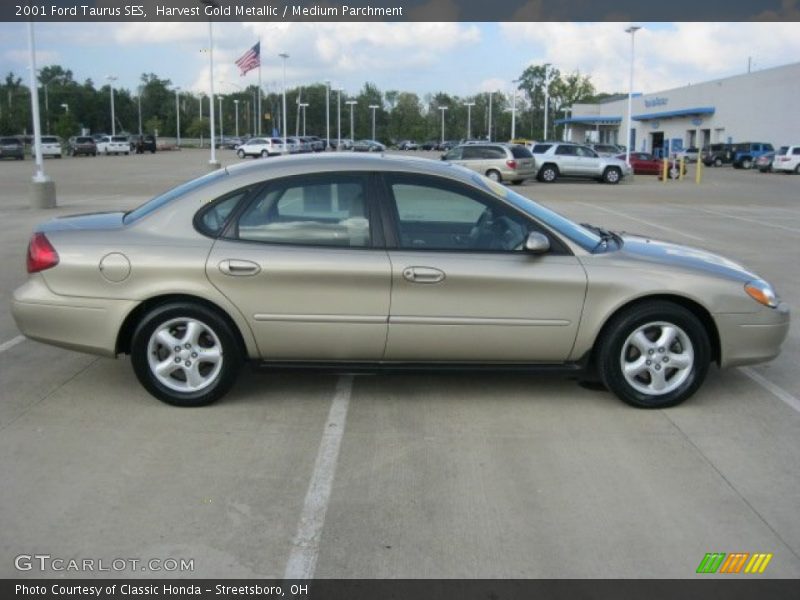 Harvest Gold Metallic / Medium Parchment 2001 Ford Taurus SES