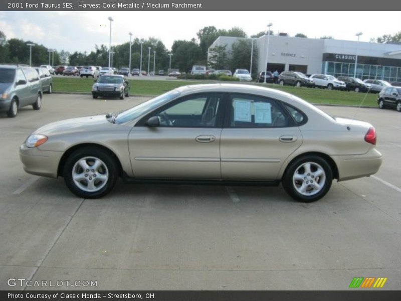 Harvest Gold Metallic / Medium Parchment 2001 Ford Taurus SES