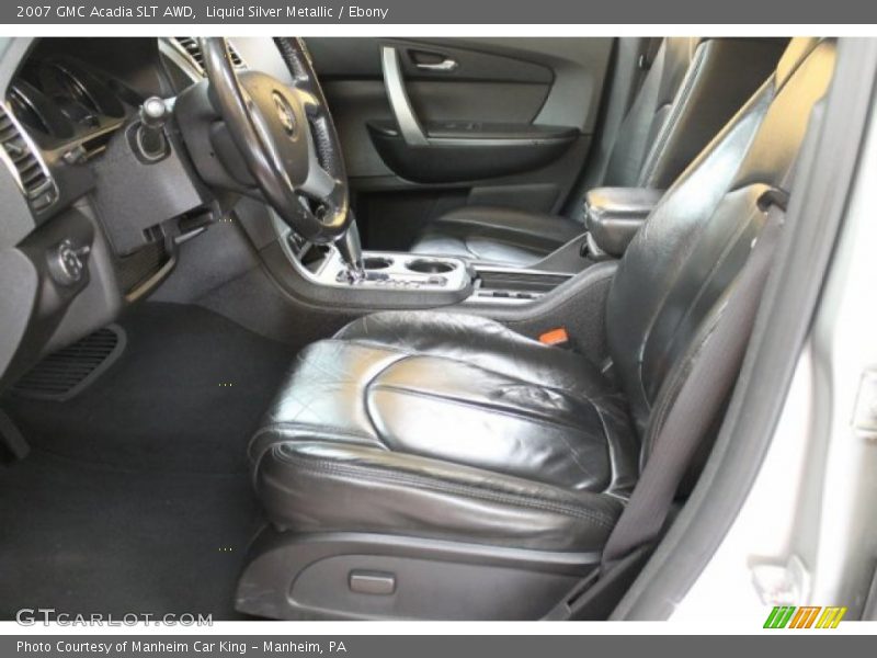 Liquid Silver Metallic / Ebony 2007 GMC Acadia SLT AWD