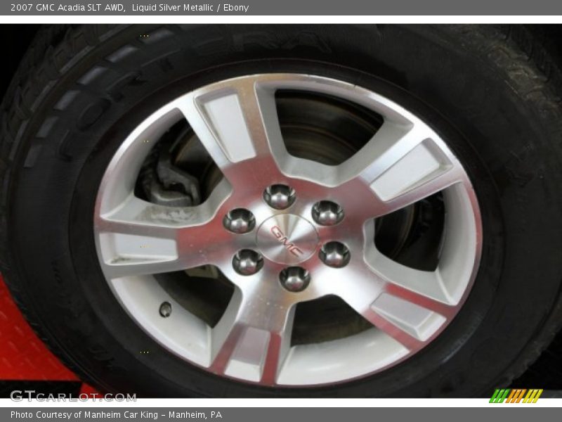 Liquid Silver Metallic / Ebony 2007 GMC Acadia SLT AWD
