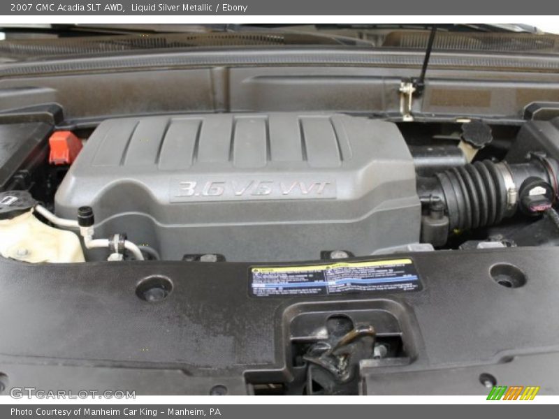 Liquid Silver Metallic / Ebony 2007 GMC Acadia SLT AWD