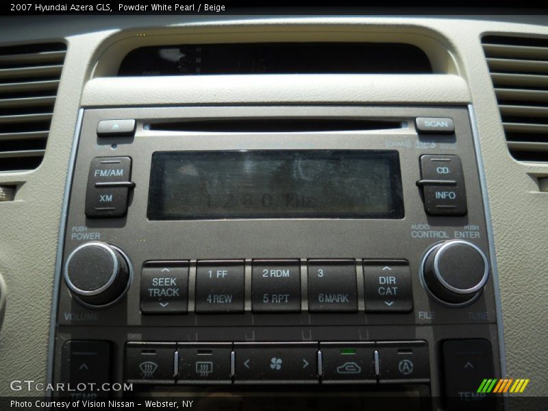 Powder White Pearl / Beige 2007 Hyundai Azera GLS