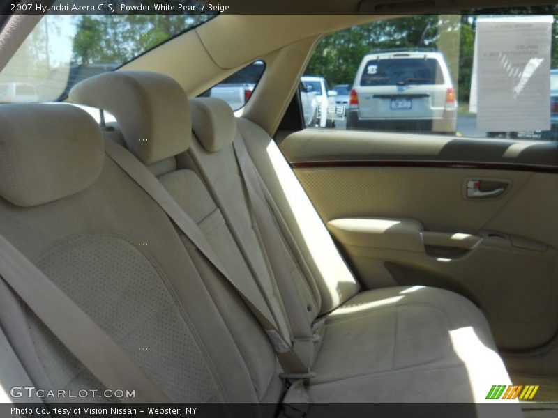 Powder White Pearl / Beige 2007 Hyundai Azera GLS