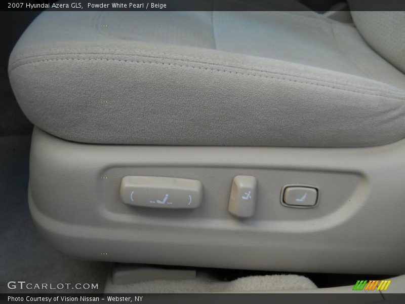 Powder White Pearl / Beige 2007 Hyundai Azera GLS