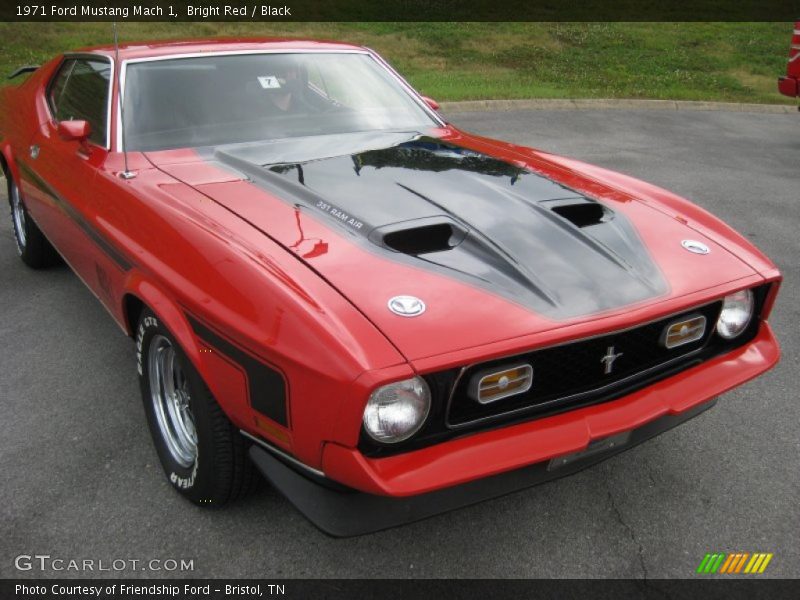 Bright Red / Black 1971 Ford Mustang Mach 1