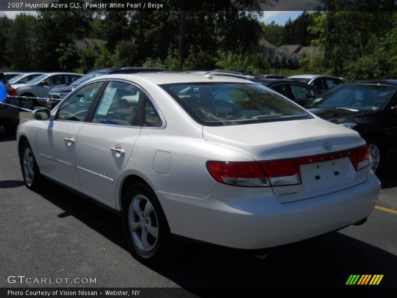 Powder White Pearl / Beige 2007 Hyundai Azera GLS