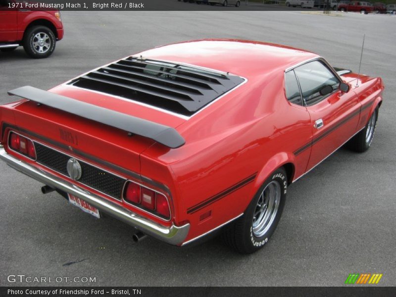 Bright Red / Black 1971 Ford Mustang Mach 1