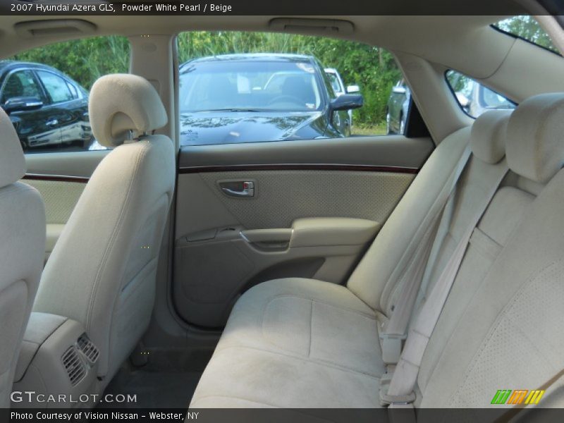 Powder White Pearl / Beige 2007 Hyundai Azera GLS