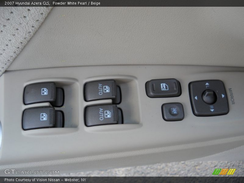Powder White Pearl / Beige 2007 Hyundai Azera GLS