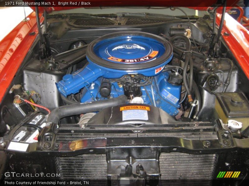  1971 Mustang Mach 1 Engine - 351 cid 4V V8