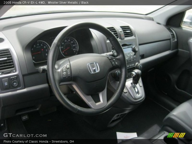 Whistler Silver Metallic / Black 2008 Honda CR-V EX-L 4WD