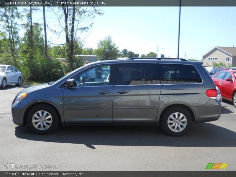 Polished Metal Metallic / Gray 2010 Honda Odyssey EX-L