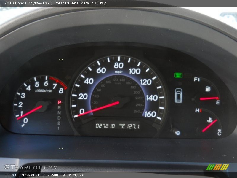 Polished Metal Metallic / Gray 2010 Honda Odyssey EX-L