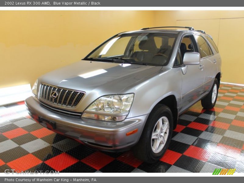 Blue Vapor Metallic / Black 2002 Lexus RX 300 AWD