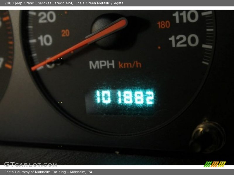 Shale Green Metallic / Agate 2000 Jeep Grand Cherokee Laredo 4x4