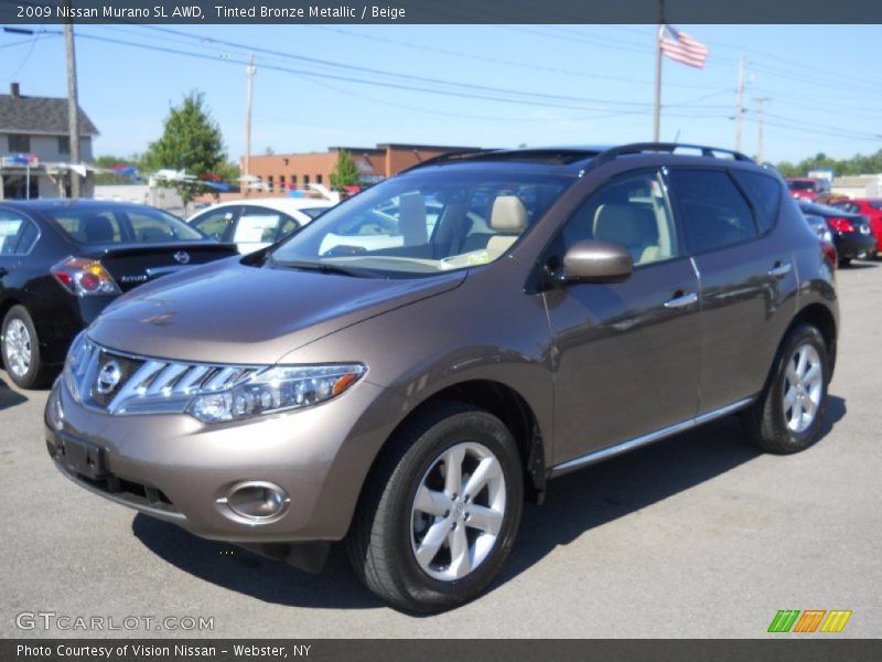 Tinted Bronze Metallic / Beige 2009 Nissan Murano SL AWD