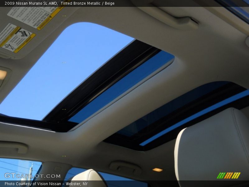 Tinted Bronze Metallic / Beige 2009 Nissan Murano SL AWD