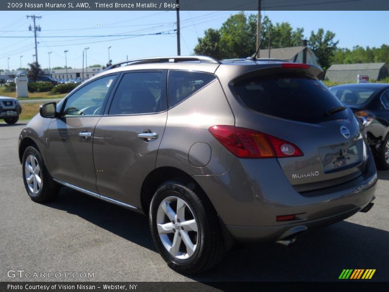 Tinted Bronze Metallic / Beige 2009 Nissan Murano SL AWD