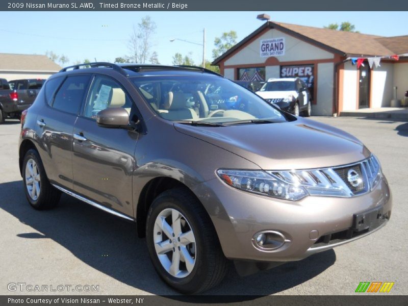 Tinted Bronze Metallic / Beige 2009 Nissan Murano SL AWD