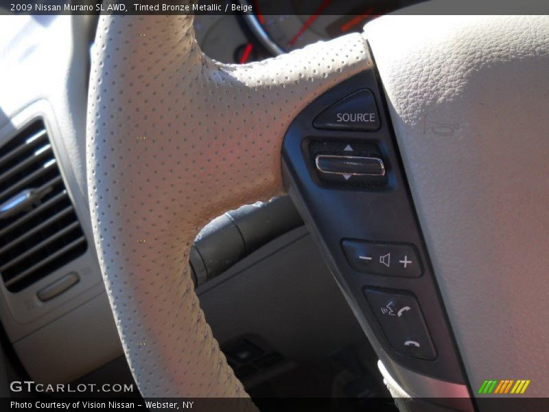Tinted Bronze Metallic / Beige 2009 Nissan Murano SL AWD