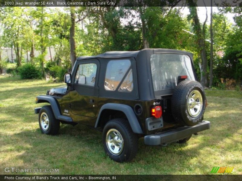 Black Clearcoat / Dark Slate Gray 2003 Jeep Wrangler SE 4x4