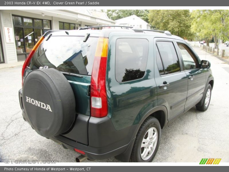 Clover Green Pearl / Saddle 2003 Honda CR-V EX 4WD