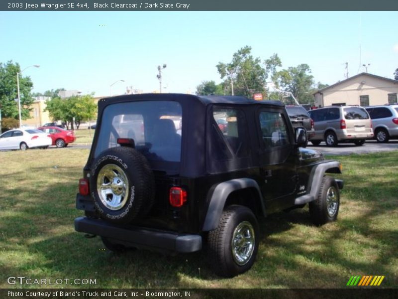 Black Clearcoat / Dark Slate Gray 2003 Jeep Wrangler SE 4x4