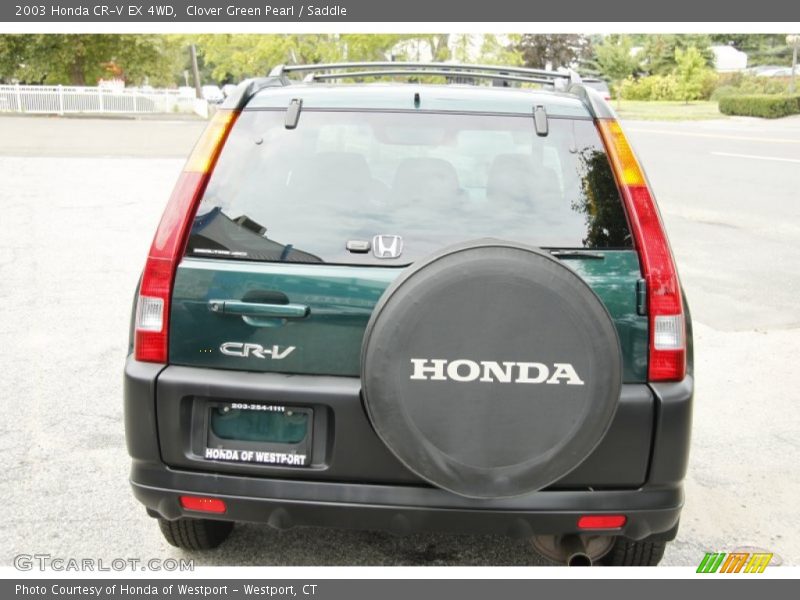 Clover Green Pearl / Saddle 2003 Honda CR-V EX 4WD